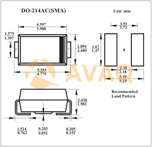 1N4007 Diode SMD Package